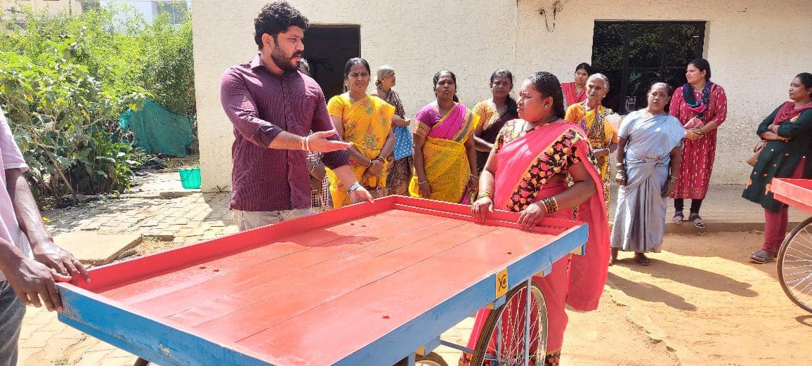 Vegetable pushcart for rural women livelihood