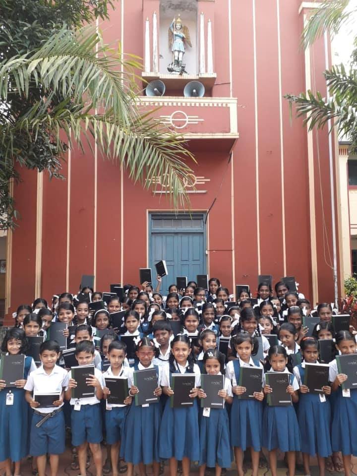 Note books and study materials sent to Kerala flood-affected schools